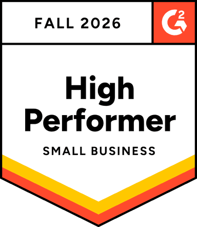 G2 High Performer Small Business Fall 2026
