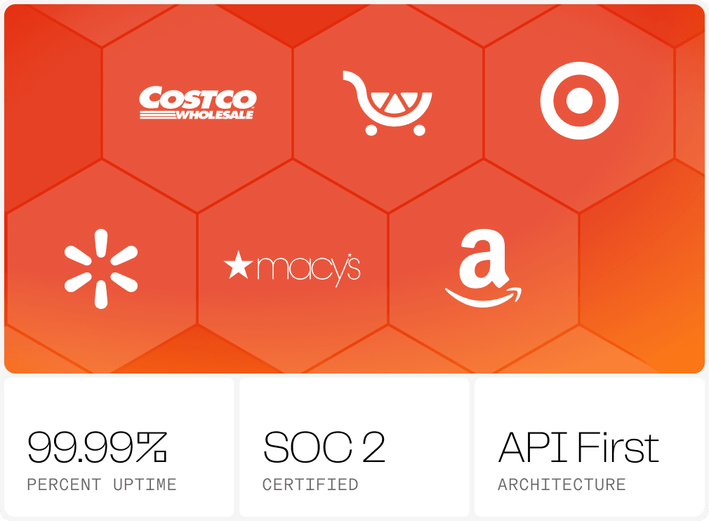 Retailers using Orderful EDI — Costco, Macy's, Target, Walmart, Kroger, Amazon