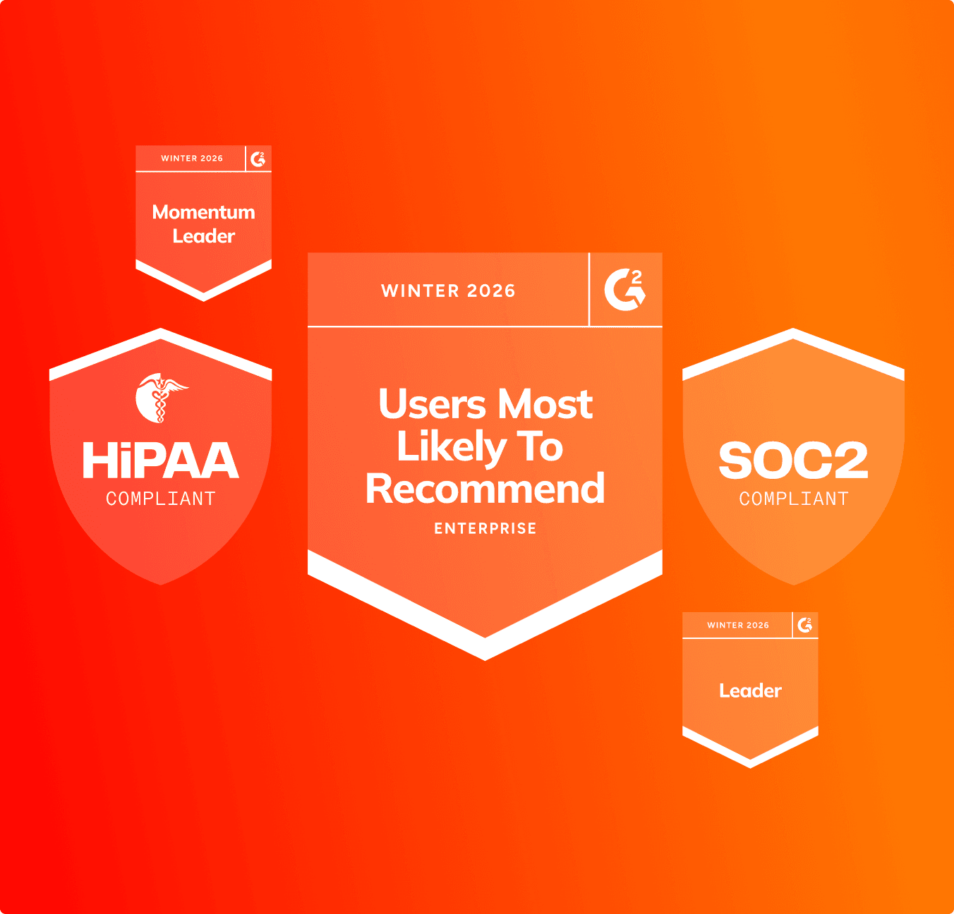 Enterprise security and compliance badges