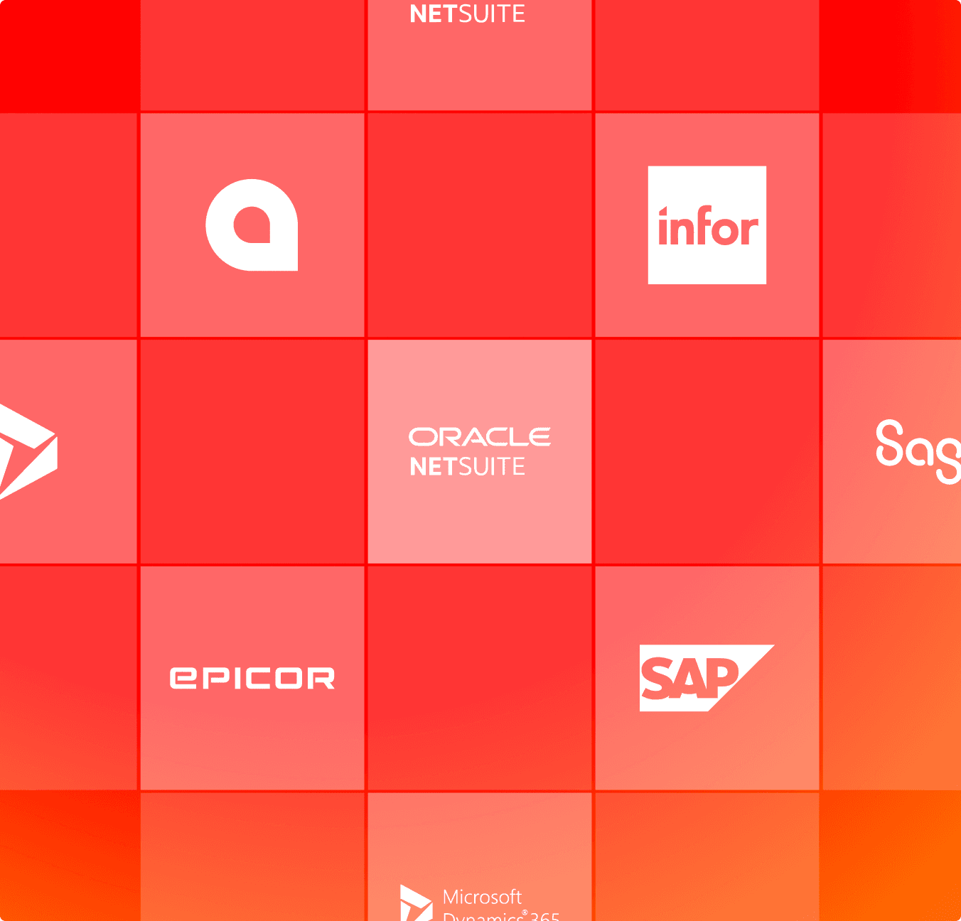 Connected to leading ERP systems